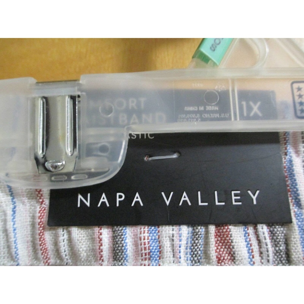NWT Napa Valley Womens Linen Blend Skort Striped Size 1X ($52) - Picture 6 of 10